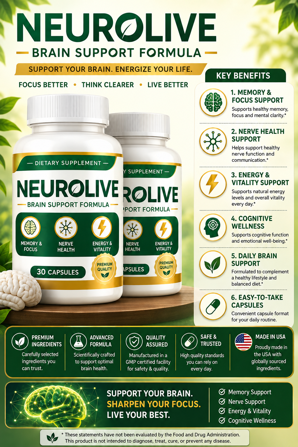 NeuroLive benefits